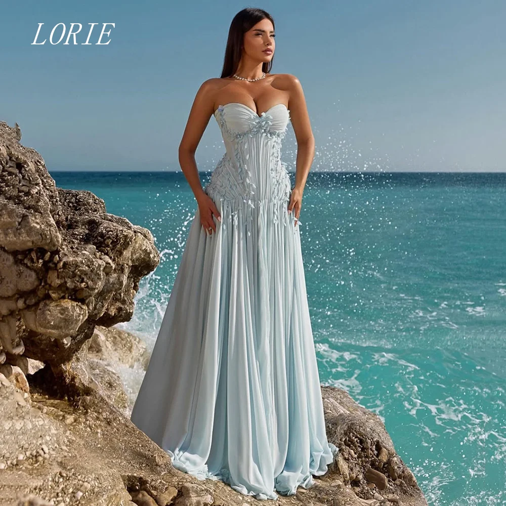 LORIE Luxury 3D Lace A Line Evening Dress Sweetheart Elegant Formal Prom Dresses Blue Birthday Party Gowns Customized 2026
LORIE Luxury 3D Lace A Line Evening Dress Sweetheart Elegant Formal Prom Dresses Blue Birthday Party Gowns Customized 2026