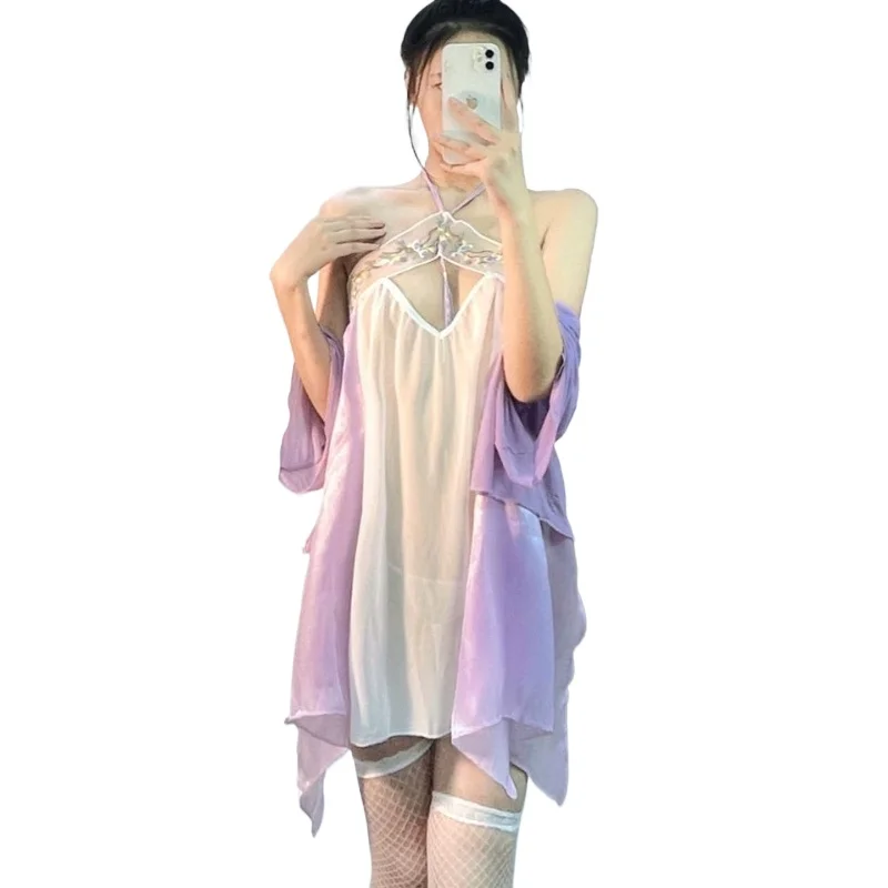 Sexy Ancient Chinese Style Tassel Transparent Woman Dress Traditional Improve Embroidery Hanfu Skirt Exotic Charm Costumes
Sexy Ancient Chinese Style Tassel Transparent Woman Dress Traditional Improve Embroidery Hanfu Skirt Exotic Charm Costumes