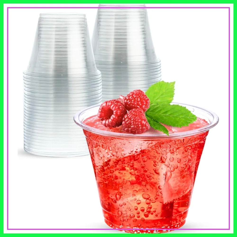 9 oz Clear Plastic Cups, 50 Pack for Parties, Weddings, and Everyday Use
9 oz Clear Plastic Cups, 50 Pack for Parties, Weddings, and Everyday Use