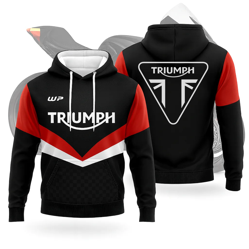 Trendy TRIUMPH Hoodie Motorcycle Fan Long Sleeve Racing Sweatshirt Comfortable Casual Streetwear Outfit for Spring Autumn Winter
Trendy TRIUMPH Hoodie Motorcycle Fan Long Sleeve Racing Sweatshirt Comfortable Casual Streetwear Outfit for Spring Autumn Winter