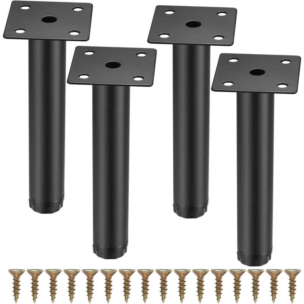 4 Pcs Furniture Legs, Metal Cabinet Legs, 6 inches/15 cm Adjustable Furniture Support Feet for Kitchen Shelves Sofa Table Chair
4 Pcs Furniture Legs, Metal Cabinet Legs, 6 inches/15 cm Adjustable Furniture Support Feet for Kitchen Shelves Sofa Table Chair