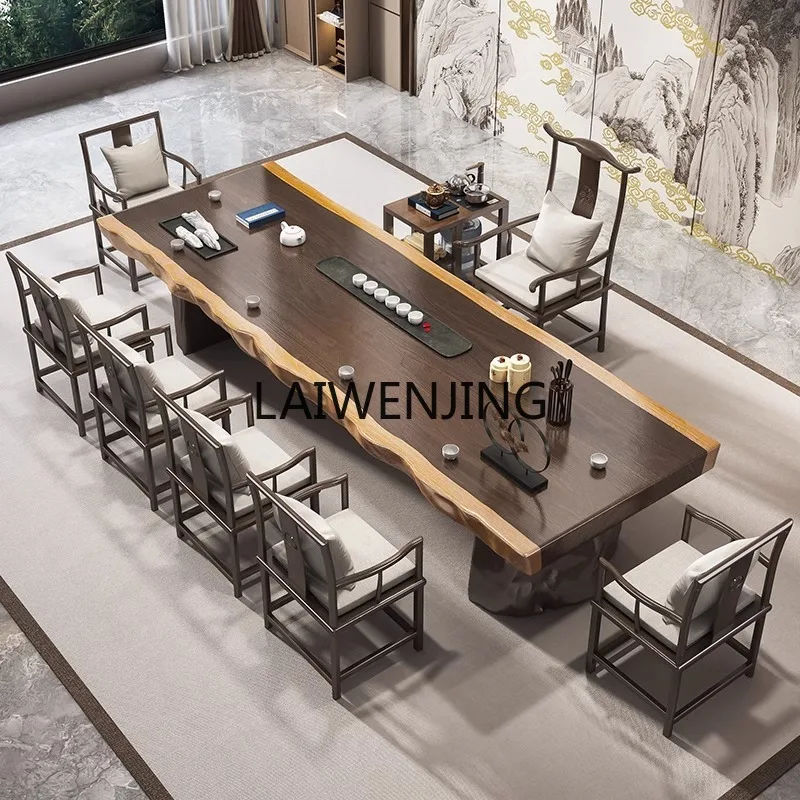 SGF solid wood tea table and chair combination living room large board tea table
SGF solid wood tea table and chair combination living room large board tea table