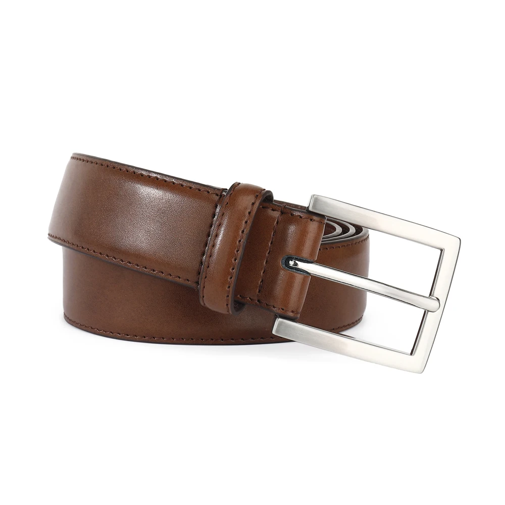 Men Classical Dresses Brown Genuine Leather Formal Male With Silvery Nickle Free Brushed Pin Buckle Belt
Men Classical Dresses Brown Genuine Leather Formal Male With Silvery Nickle Free Brushed Pin Buckle Belt