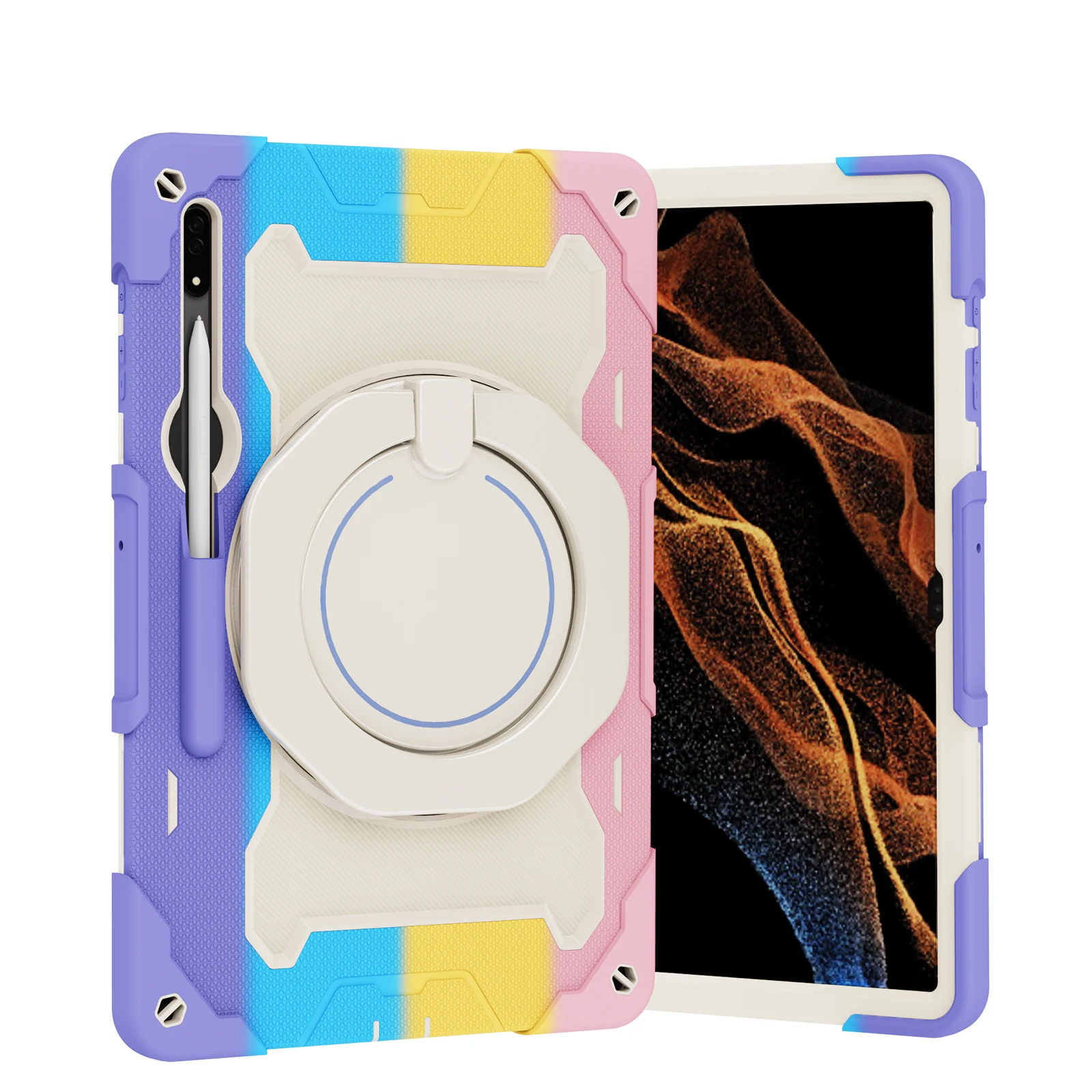 Чехол-подставка повышенной прочности для Samsung Galaxy Tab S9 S8 Ultra 14,6 дюйма
Чехол-подставка повышенной прочности для Samsung Galaxy Tab S9 S8 Ultra 14,6 дюйма