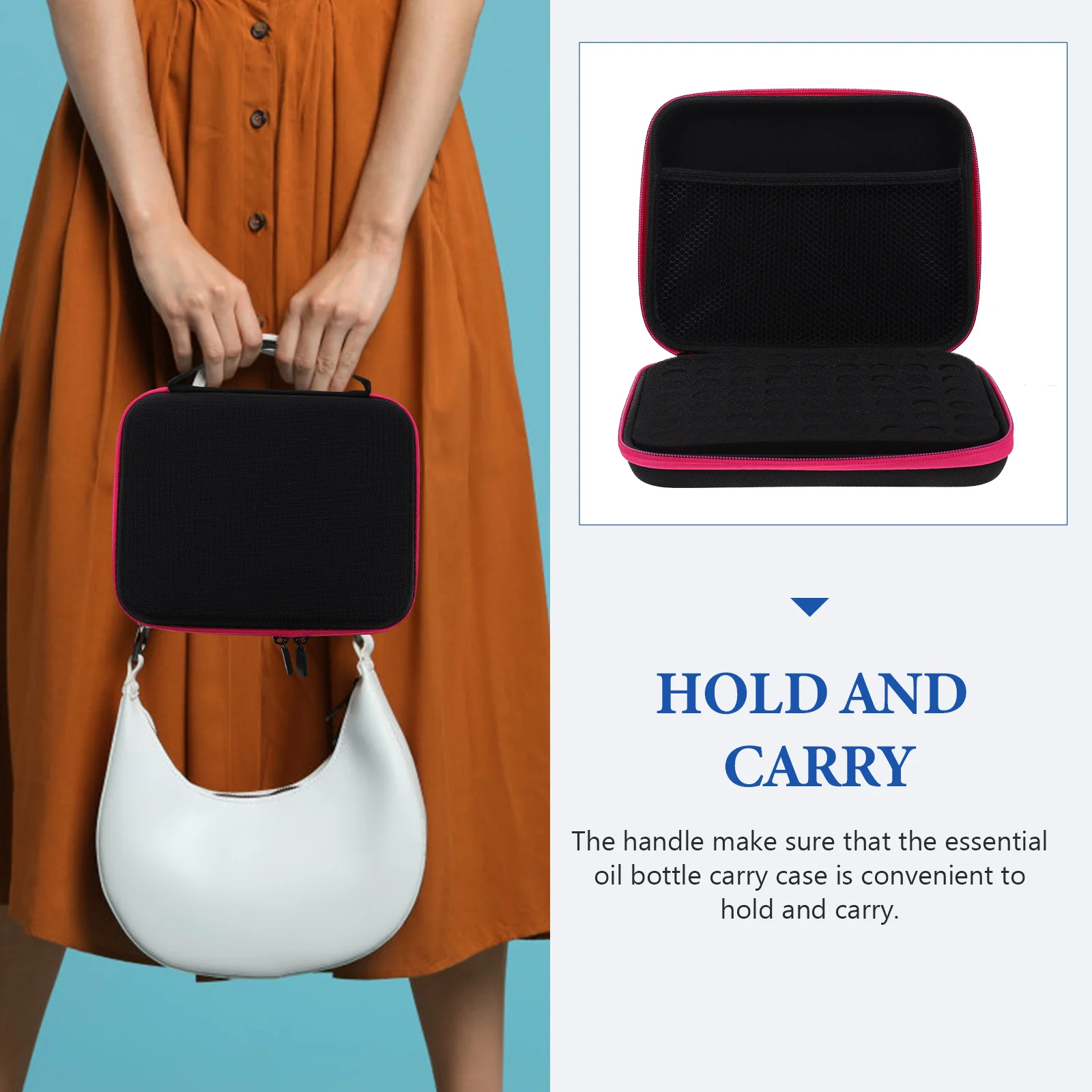 Essential Oil Carrying Case with Handle Compartment Storage Box Portable Organizer Nail Polish Holder Travel Essential Oil Bag
Essential Oil Carrying Case with Handle Compartment Storage Box Portable Organizer Nail Polish Holder Travel Essential Oil Bag
