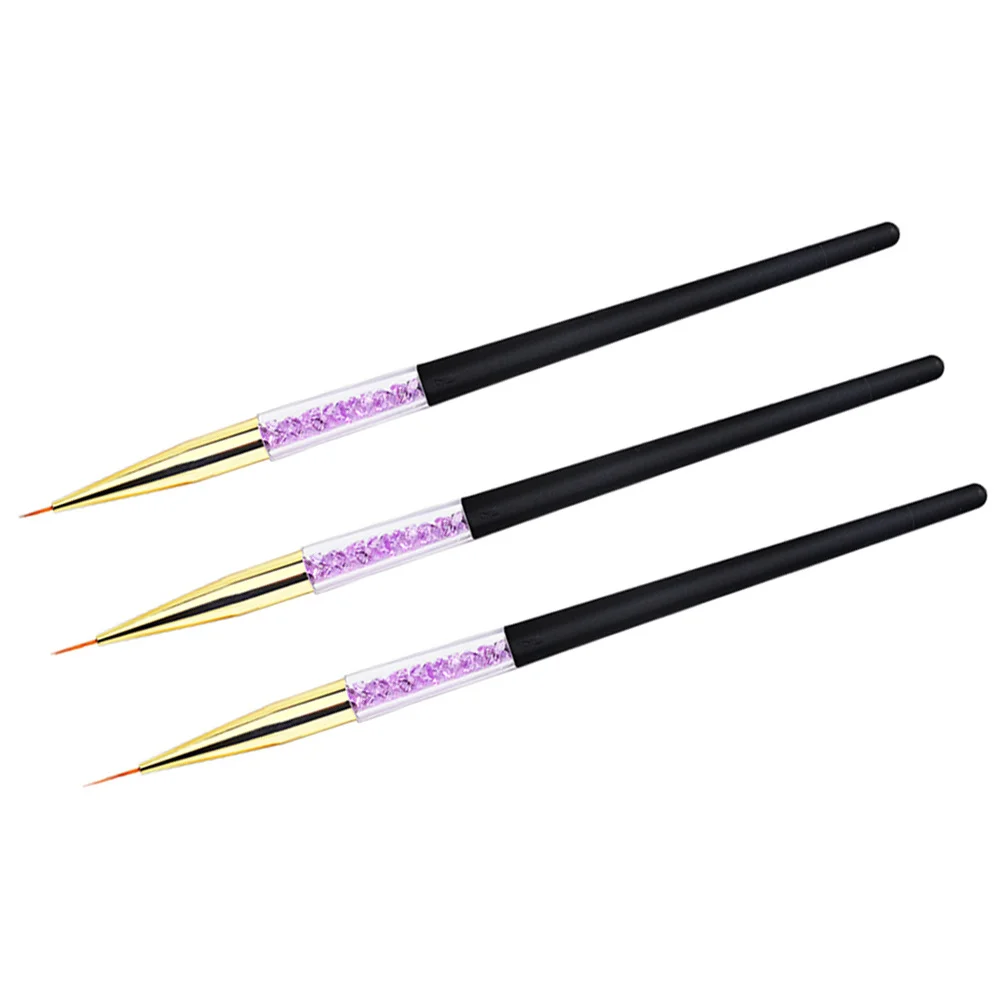 3Pcs Nail Art Brush Pen Lightweight Durable Long Handle Nail Painting Tool Essential for Professional Home Use Supplies 
3Pcs Nail Art Brush Pen Lightweight Durable Long Handle Nail Painting Tool Essential for Professional Home Use Supplies