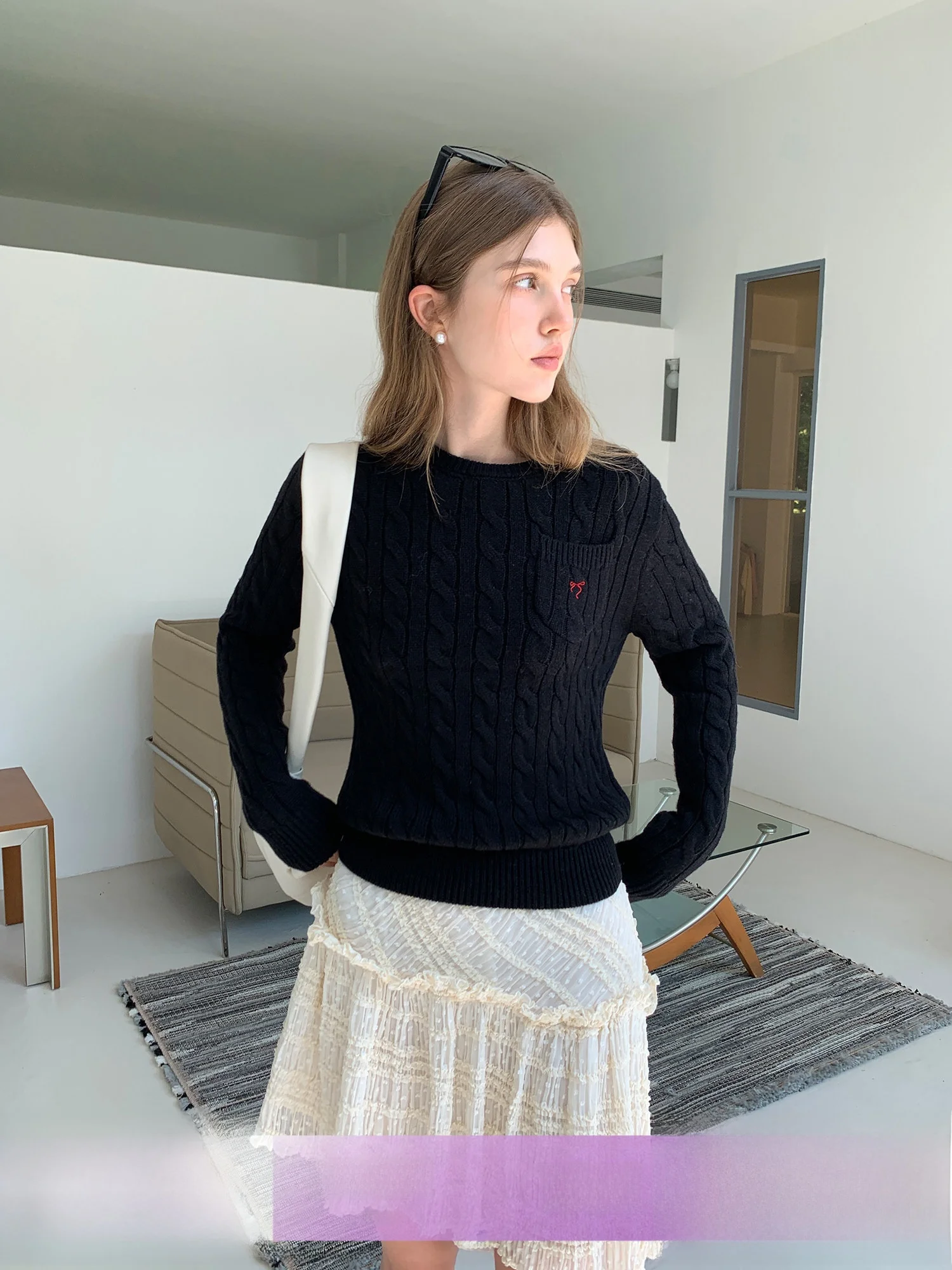 Eggka round Neck Knitted Sweater Casual Long Sleeve Slim Fit Pure Color Commute Top Polyester Fiber Simple Style Chinese Made
Eggka round Neck Knitted Sweater Casual Long Sleeve Slim Fit Pure Color Commute Top Polyester Fiber Simple Style Chinese Made