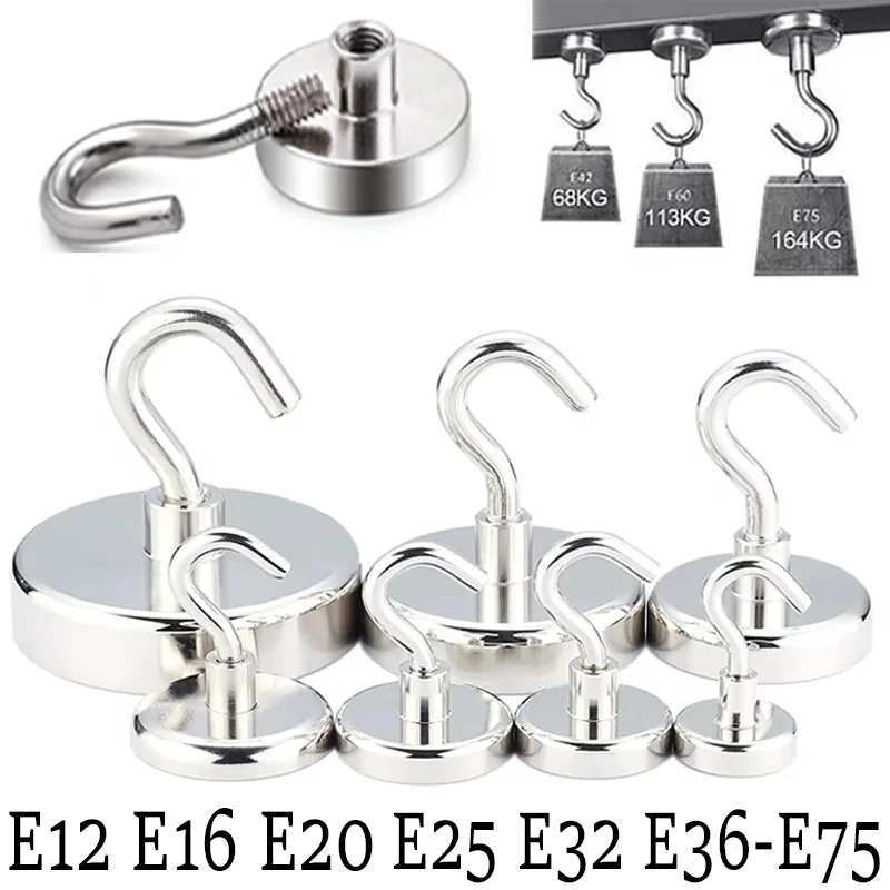Strong Magnet Hooks Neodymium Multi-Purpose Storage Hooks Home Kitchen Bar Storage Key Storage Hangers Magnets Super Strong
Strong Magnet Hooks Neodymium Multi-Purpose Storage Hooks Home Kitchen Bar Storage Key Storage Hangers Magnets Super Strong