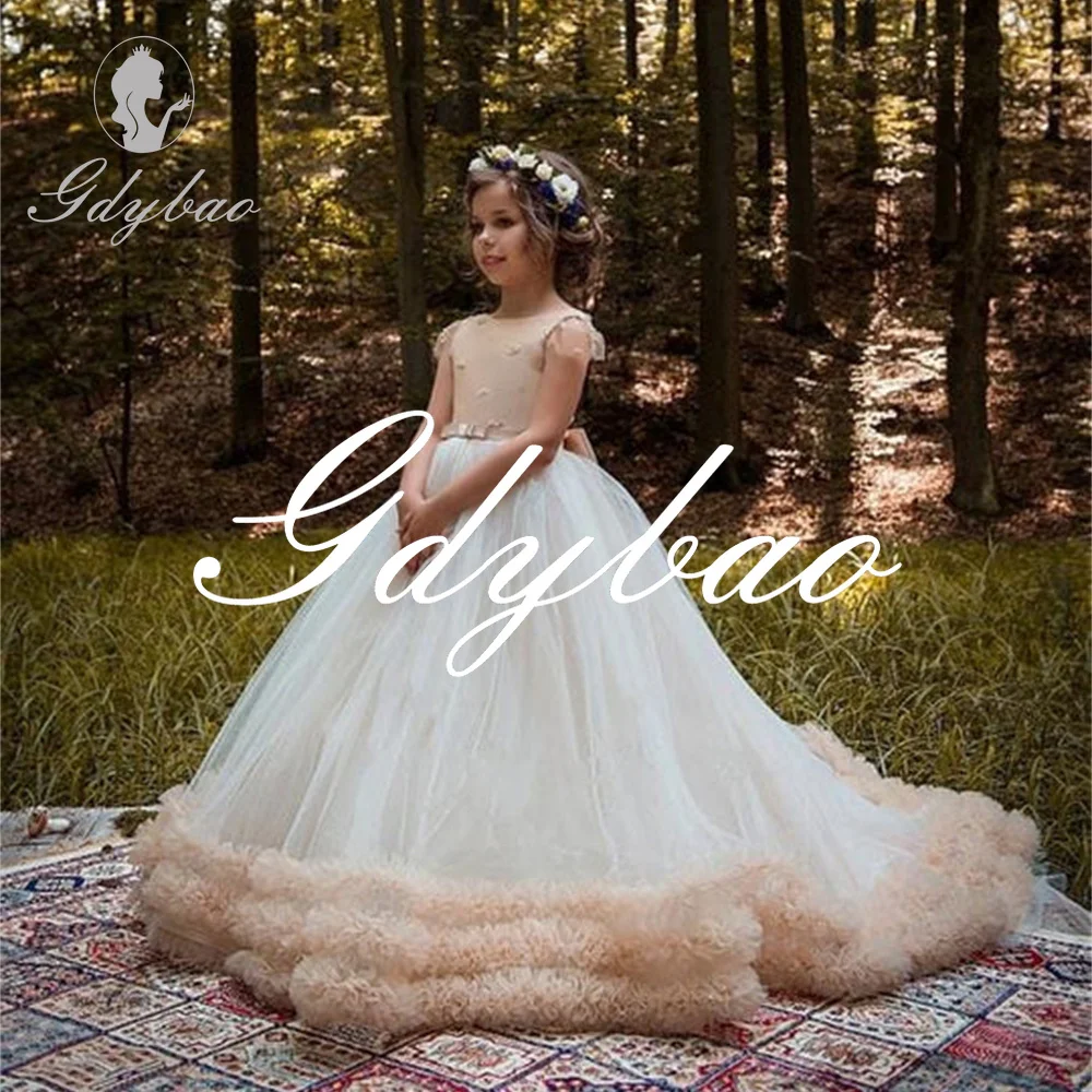 Beading O Neck Long Ball Formal Flower Girl Dress Bow A Line Floor Length Sweep Train First Communion Dress New Customized
Beading O Neck Long Ball Formal Flower Girl Dress Bow A Line Floor Length Sweep Train First Communion Dress New Customized