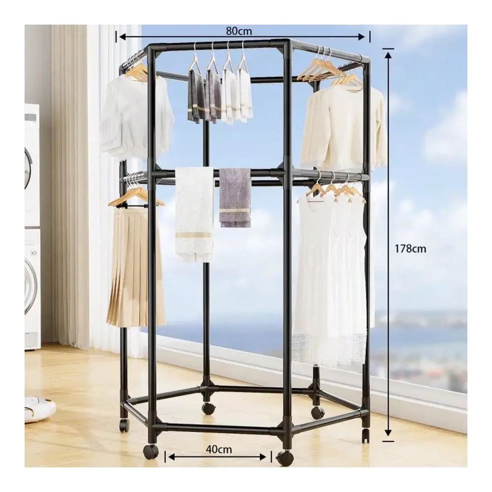 DoubleLayer Clothes Drying Rack, HeavyDuty Freestanding Garment Hanger, SpaceSaving For Bedroom Balcony Dorm
DoubleLayer Clothes Drying Rack, HeavyDuty Freestanding Garment Hanger, SpaceSaving For Bedroom Balcony Dorm