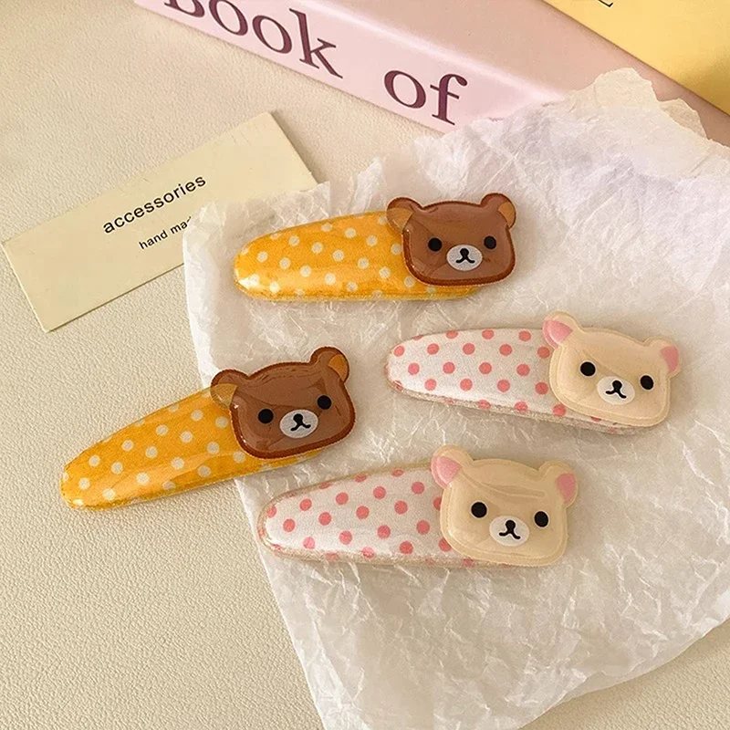 1/2pcs Kawaii Rilakkuma Bangs Side Clip Cartoon Cute Wave Point BB Hair Clip Sweet Versatile Hairpin Hair Birthday Gift
1/2pcs Kawaii Rilakkuma Bangs Side Clip Cartoon Cute Wave Point BB Hair Clip Sweet Versatile Hairpin Hair Birthday Gift