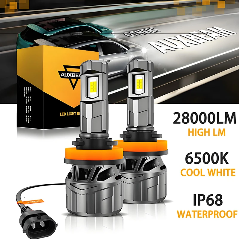 AUXBEAM 28000LM 100W Светодиодные лампы для фар H4 H7 H11 H13 9005 9006 9007 6500K Белые налобные лампы Лампы серии F18
AUXBEAM 28000LM 100W Светодиодные лампы для фар H4 H7 H11 H13 9005 9006 9007 6500K Белые налобные лампы Лампы серии F18