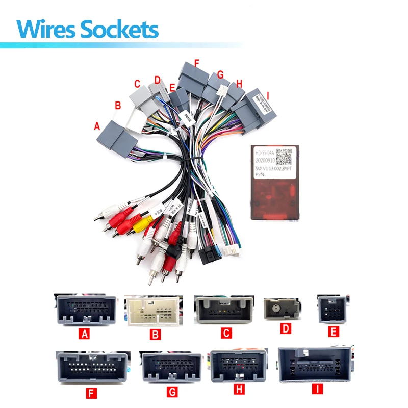 Android Car Radio 16 pin Stereo Wiring Cable Harness plug power adapter connector Canbus Decoder For Honda CRV CR-V CIVIC
Android Car Radio 16 pin Stereo Wiring Cable Harness plug power adapter connector Canbus Decoder For Honda CRV CR-V CIVIC