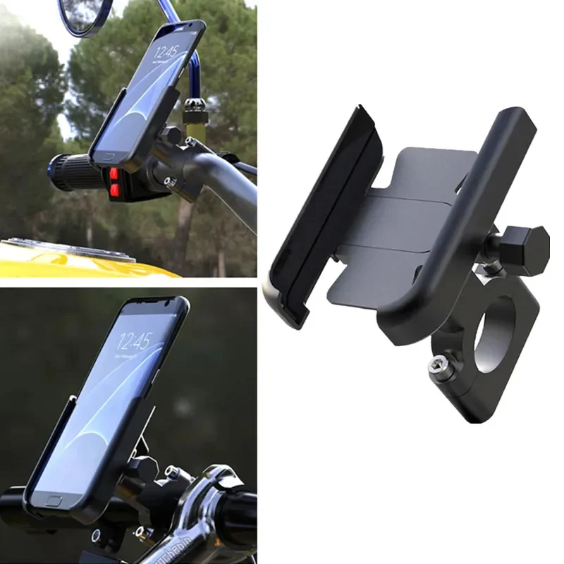 Aluminum Alloy Motorcycle Phone Holder 4-7in Phones Adjustable Clamp HanderBar/Mirrors Mount Anti-Shock Bike/Motorbike Accessory
Aluminum Alloy Motorcycle Phone Holder 4-7in Phones Adjustable Clamp HanderBar/Mirrors Mount Anti-Shock Bike/Motorbike Accessory
