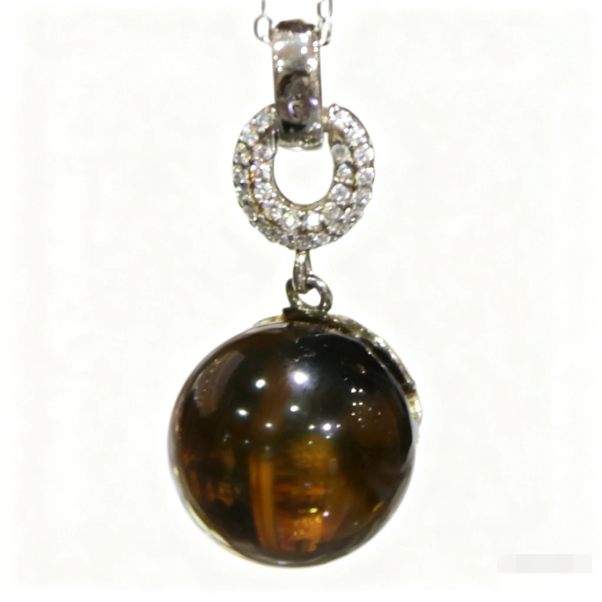 Natural Mexican Blue Amber Pendant Sterling Silver Necklace 13mm Round Bead Minimalist Jewelry for Women Gift Idea
Natural Mexican Blue Amber Pendant Sterling Silver Necklace 13mm Round Bead Minimalist Jewelry for Women Gift Idea