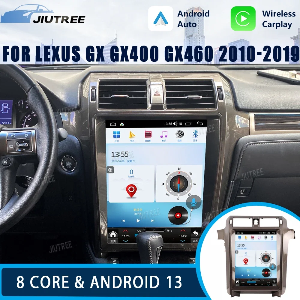 Android 13 для Lexus GX GX400 GX460 2010-2019, автомобильный радиоприемник, мультимедийный плеер, DVD Automotivo, авто GPS-навигация, Carplay DSP
Android 13 для Lexus GX GX400 GX460 2010-2019, автомобильный радиоприемник, мультимедийный плеер, DVD Automotivo, авто GPS-навигация, Carplay DSP