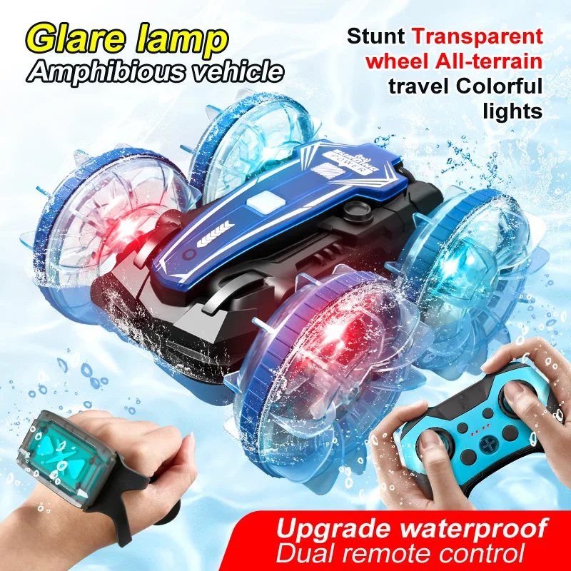 Lantern Water and Land Vehicle Waterproof Stunt Remote Control Car Gesture Sensor Boy Off-Road Remote Control Toy Car
Lantern Water and Land Vehicle Waterproof Stunt Remote Control Car Gesture Sensor Boy Off-Road Remote Control Toy Car