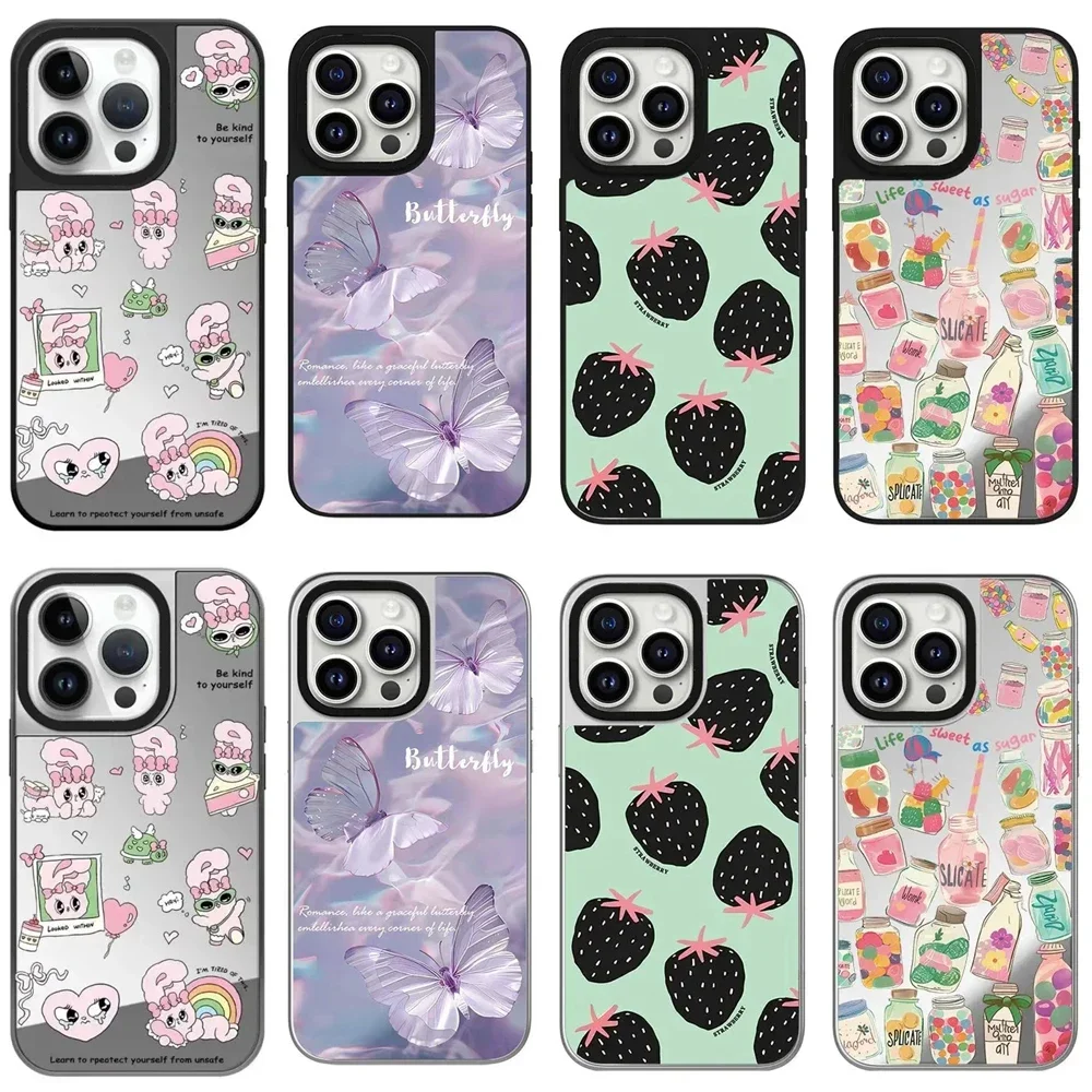 Cute Strawberry Rabbit Mirror Magnetic Phone Case Cover for IPhone 11 12 13 14 15 16 Pro Max Case for IPhone 16 Pro Max
Cute Strawberry Rabbit Mirror Magnetic Phone Case Cover for IPhone 11 12 13 14 15 16 Pro Max Case for IPhone 16 Pro Max