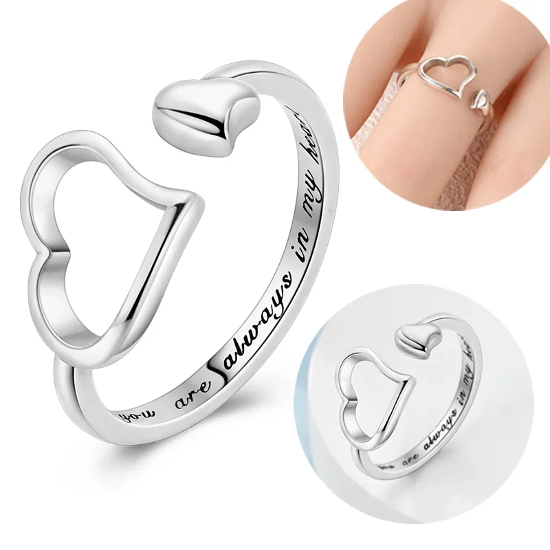 Sterling Silver 925 Heart-shaped Love Irregular Shape Open Ring Suitable for Women's High-end Fine Jewelry Gift Daily Matching
Sterling Silver 925 Heart-shaped Love Irregular Shape Open Ring Suitable for Women's High-end Fine Jewelry Gift Daily Matching