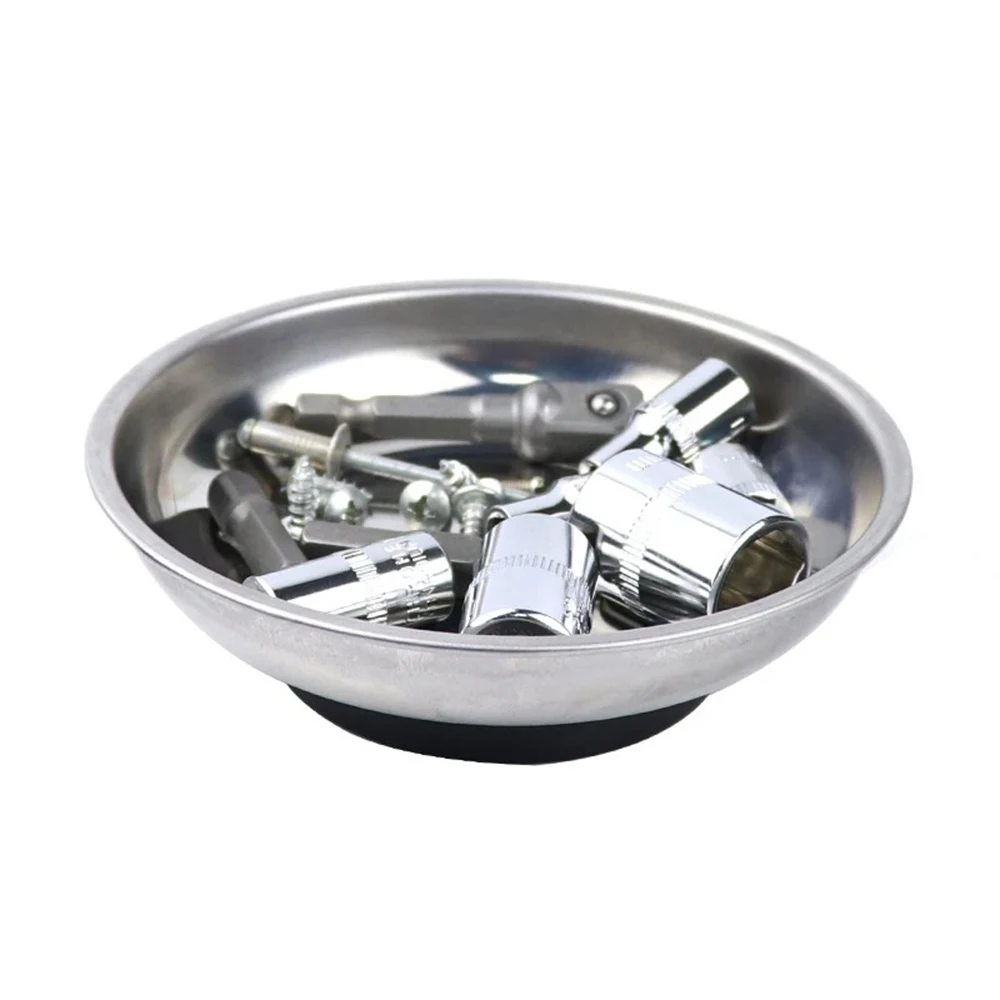 Stainless Steel Circular Magnetic Screw Storage Tray – Auto Tools Parts Bowl (3"/4"/6") with Suction Pad LA-AA402
Stainless Steel Circular Magnetic Screw Storage Tray – Auto Tools Parts Bowl (3"/4"/6") with Suction Pad LA-AA402