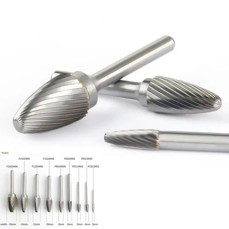 Carbide Metal Woodworking Wood Carving Grinding Head Single Slot Tungsten Steel F-type Curved Round Head Rotary Boring Cutter
Carbide Metal Woodworking Wood Carving Grinding Head Single Slot Tungsten Steel F-type Curved Round Head Rotary Boring Cutter