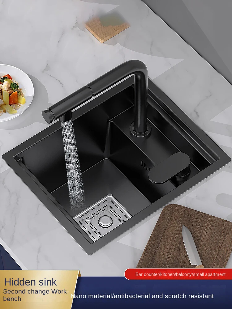 Nano Kitchen Handmade Small Sink Single Slot 304 Stainless Steel Vegetable Washing Basin Mini Bar Sink Soap Dispenser
Nano Kitchen Handmade Small Sink Single Slot 304 Stainless Steel Vegetable Washing Basin Mini Bar Sink Soap Dispenser