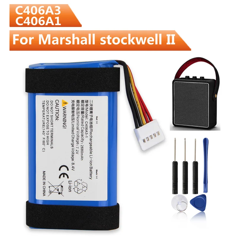Сменный аккумулятор C406A3-1 C406A1 для аккумулятора динамика Marshall Stockwell II
Сменный аккумулятор C406A3-1 C406A1 для аккумулятора динамика Marshall Stockwell II