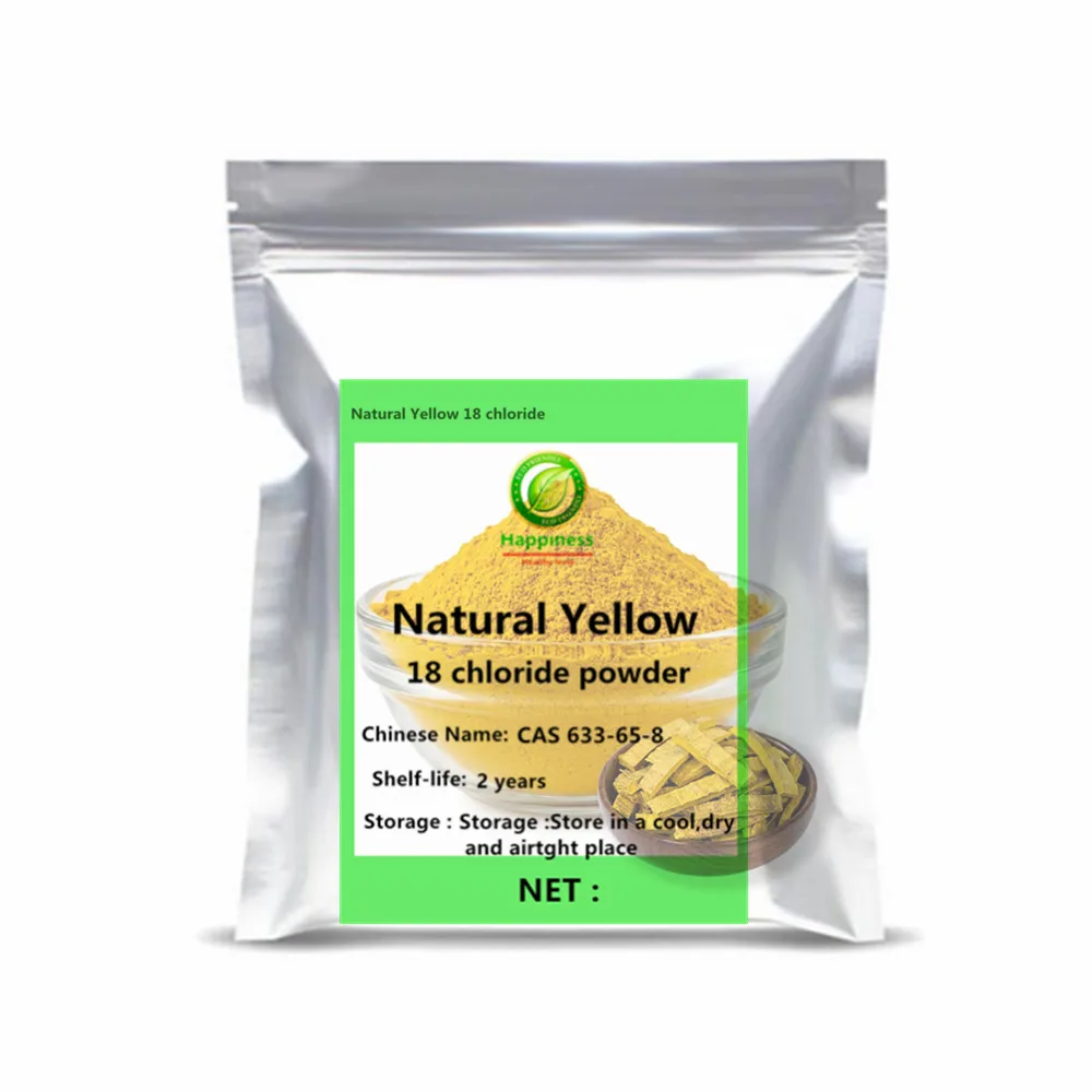 99% Natural Yellow 18 Chloride Powder CAS 633-65-8 Lab Research Raw Material Aluminum Foil Pack Factory Bulk Supply
99% Natural Yellow 18 Chloride Powder CAS 633-65-8 Lab Research Raw Material Aluminum Foil Pack Factory Bulk Supply
