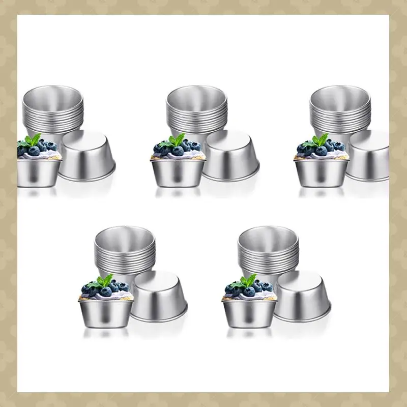 AB45 60 Pieces Individual Molds Pudding Molds Cups Mini Chocolate Molten Pans Non-Stick Cupcake Cake Cookie Pudding Mold
AB45 60 Pieces Individual Molds Pudding Molds Cups Mini Chocolate Molten Pans Non-Stick Cupcake Cake Cookie Pudding Mold