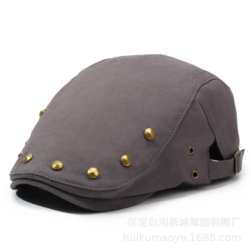 Retro Rivet Forward Women's Spring Summer Thin Shade Sunscreen Duck Tongue Beret Versatile Casual Women Show Small Face
Retro Rivet Forward Women's Spring Summer Thin Shade Sunscreen Duck Tongue Beret Versatile Casual Women Show Small Face