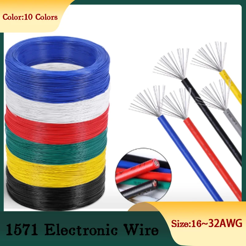 DIY Model Craft 10 Color 20m Spool 32-16AWG Tin Plated PVC Insulated Flexible 1571 Electronic Copper Wire for LED Lights Cables
DIY Model Craft 10 Color 20m Spool 32-16AWG Tin Plated PVC Insulated Flexible 1571 Electronic Copper Wire for LED Lights Cables