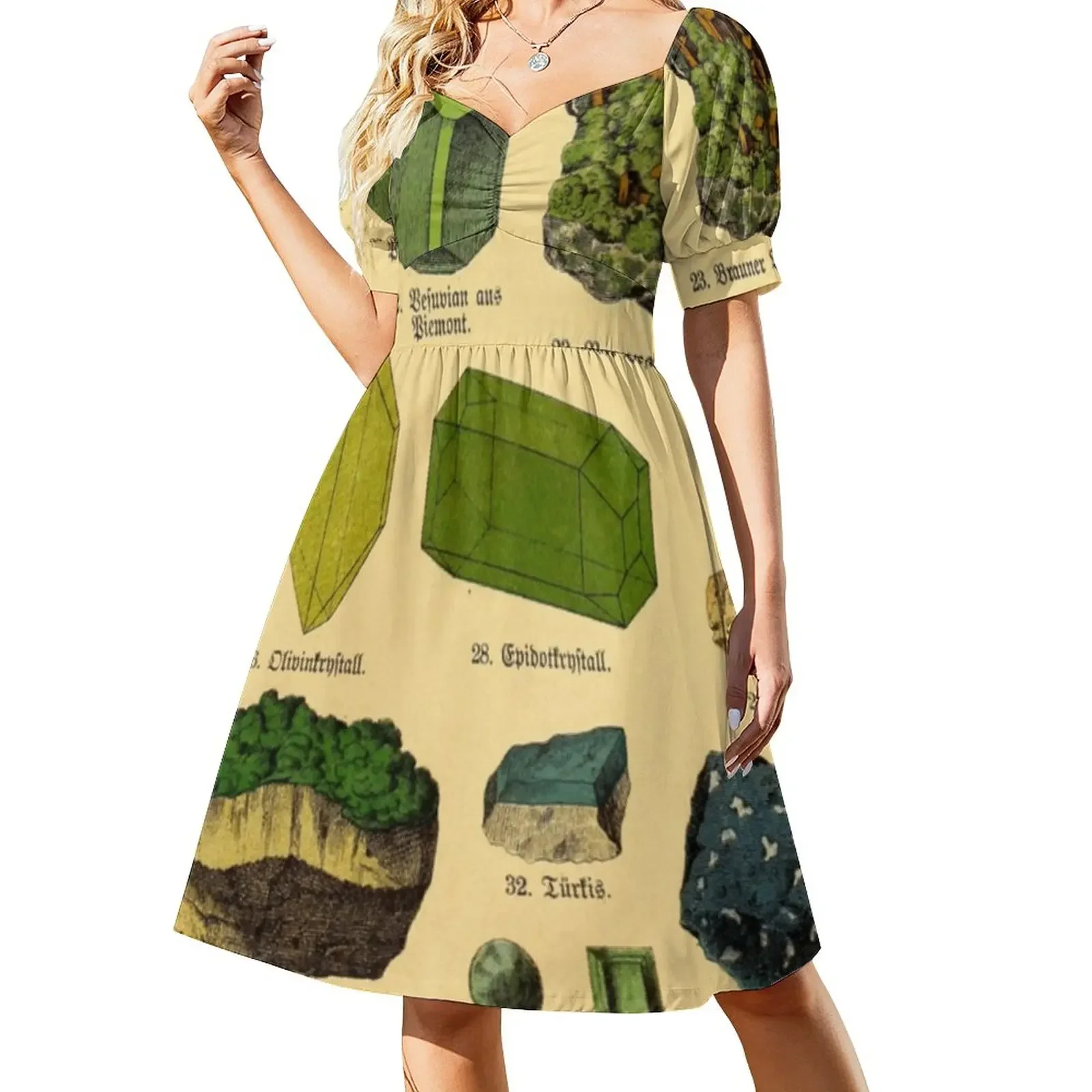 Antique Minerals Short-Sleeved Dress birthday dresses for women loose summer dress party dresses women Woman's evening dress
Antique Minerals Short-Sleeved Dress birthday dresses for women loose summer dress party dresses women Woman's evening dress