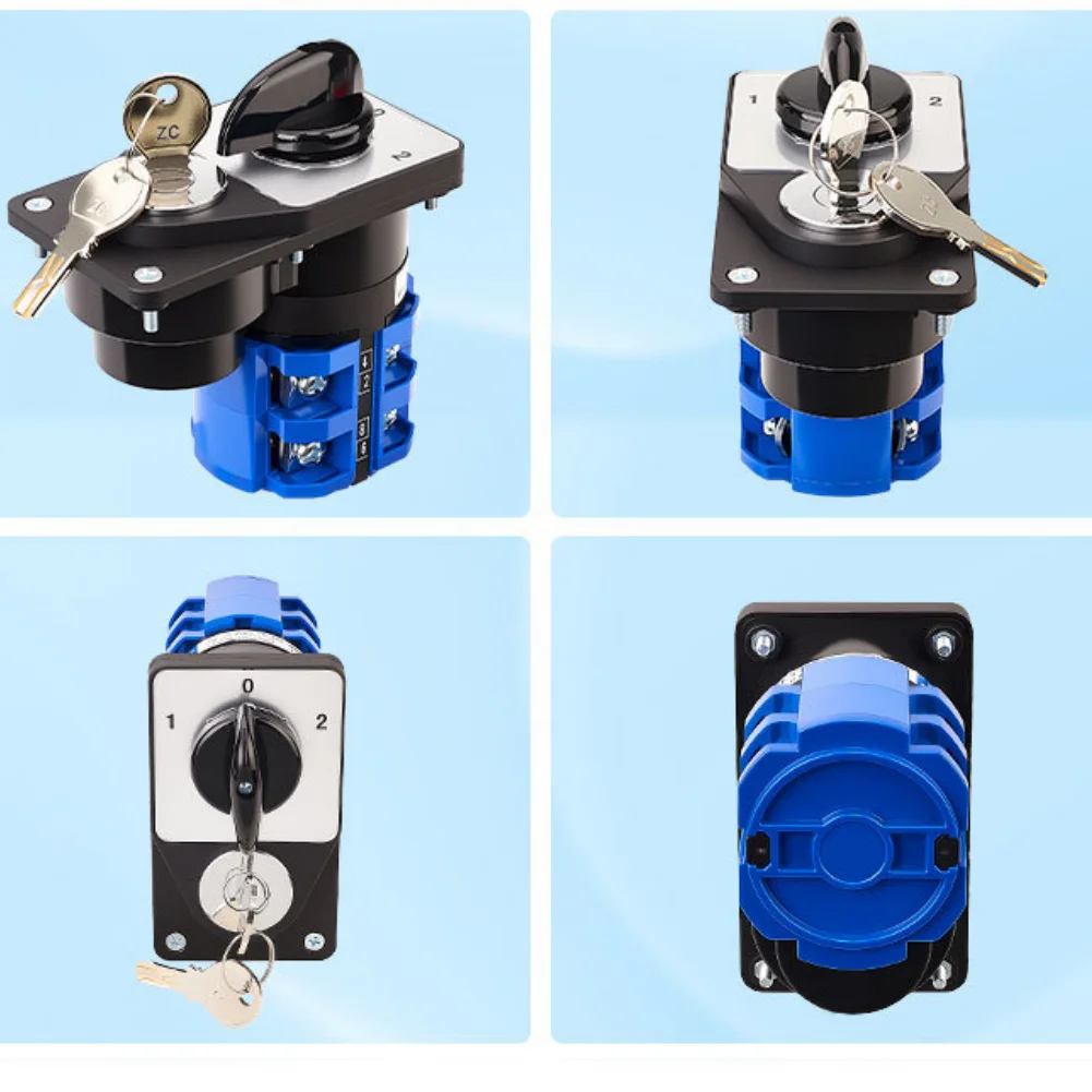 3 Position 2 Section Rotary Switch with Electronic Lock for Industrial Control AC440V 63A Rated Working Current
3 Position 2 Section Rotary Switch with Electronic Lock for Industrial Control AC440V 63A Rated Working Current