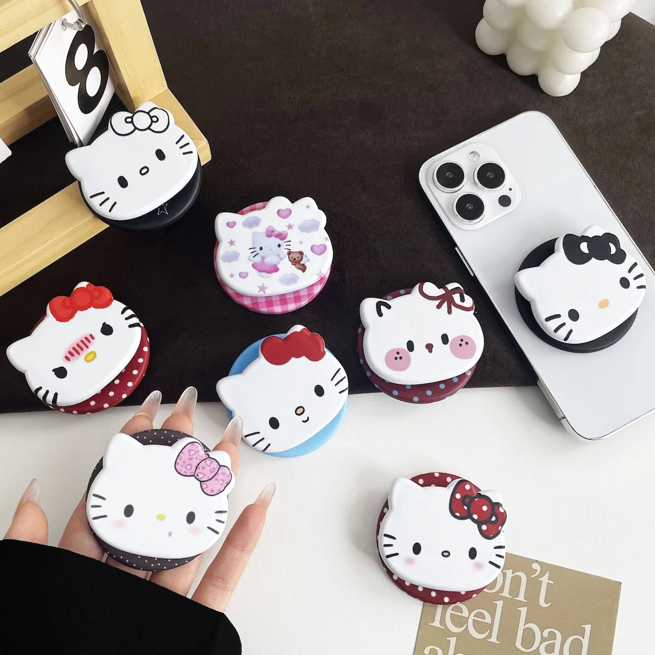 Phone Grip Stand Must-Haves For Hello Kitty Cartoon Retractable Collapsible Pop Socket Holder For IPhone 17 16 15 All Smartphone
Phone Grip Stand Must-Haves For Hello Kitty Cartoon Retractable Collapsible Pop Socket Holder For IPhone 17 16 15 All Smartphone