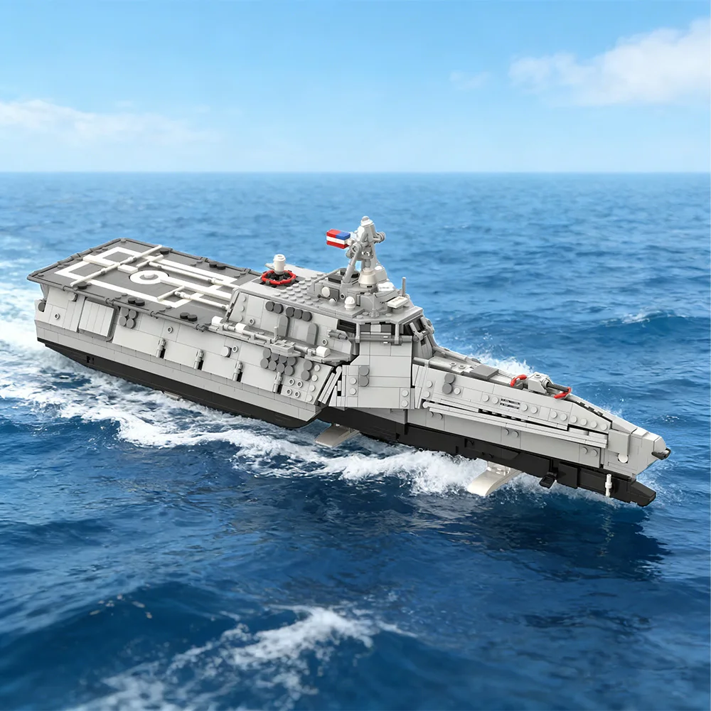 MOC USS Independence LCS-2 Building Blocks U.S. Navy Trimaran Aircraft Carrier Bricks Toy Adult Gift For Military Tech Fans
MOC USS Independence LCS-2 Building Blocks U.S. Navy Trimaran Aircraft Carrier Bricks Toy Adult Gift For Military Tech Fans