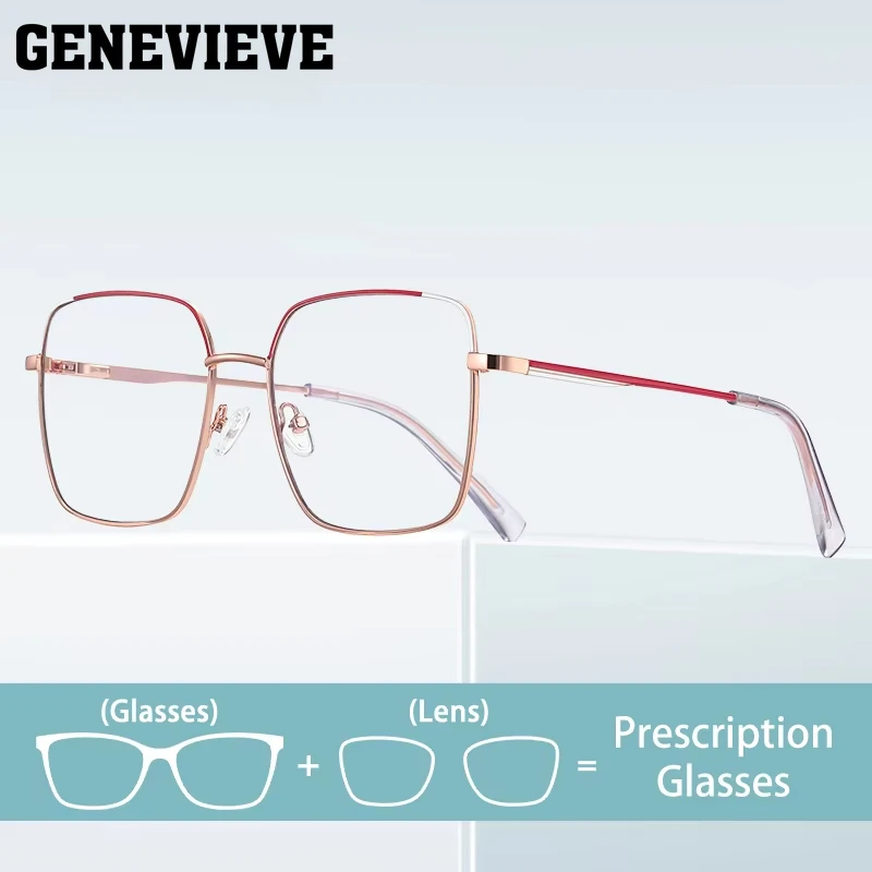 GENEVIEVE Metal Color Match Fine Anti-blue Light Can Be Customized Prescription Photochromic Six Colors To Choose From PFD3059
GENEVIEVE Metal Color Match Fine Anti-blue Light Can Be Customized Prescription Photochromic Six Colors To Choose From PFD3059