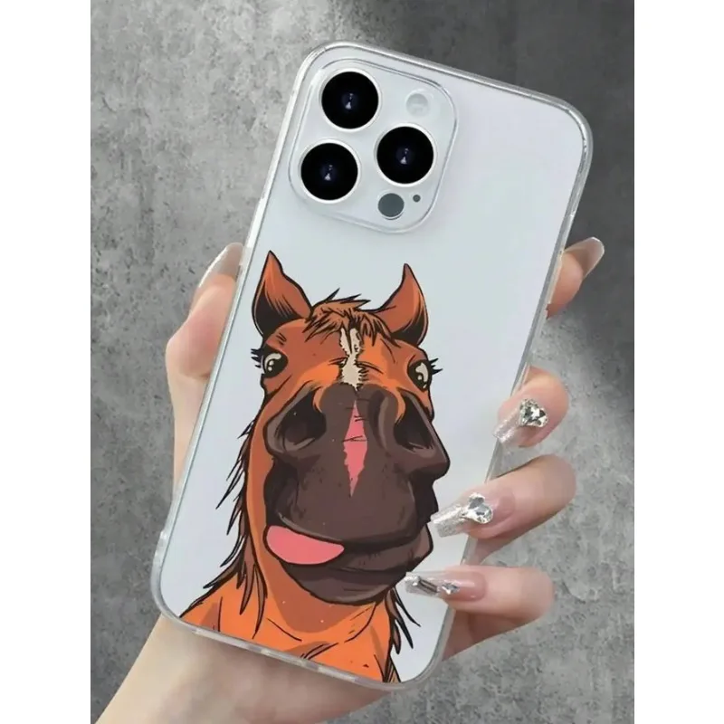 Funny Goofy Horse Face Phone Case For iPhone 16 15 14 13 12 11 Pro Max Mini X XS SE 7 Plus 16E Shockproof Soft Transparent Cover
Funny Goofy Horse Face Phone Case For iPhone 16 15 14 13 12 11 Pro Max Mini X XS SE 7 Plus 16E Shockproof Soft Transparent Cover