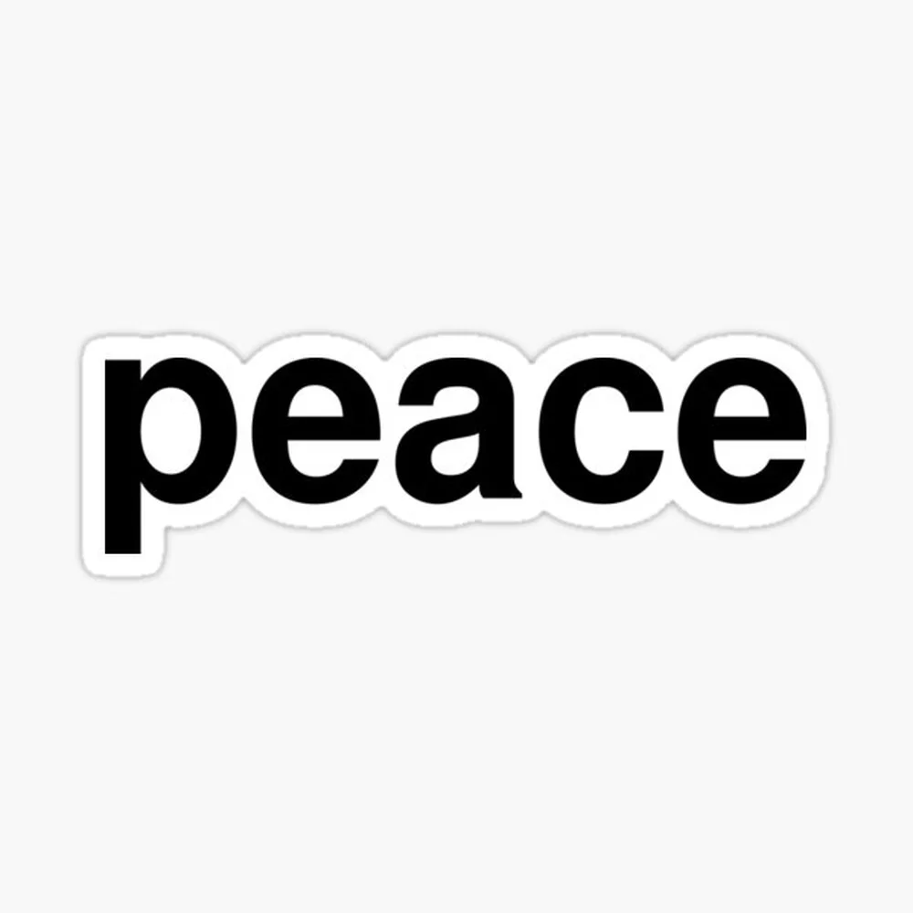 peace Sticker for Laptop Decor Bedroom Car Cute Cartoon Art Fashionable Public Suitcase
peace Sticker for Laptop Decor Bedroom Car Cute Cartoon Art Fashionable Public Suitcase