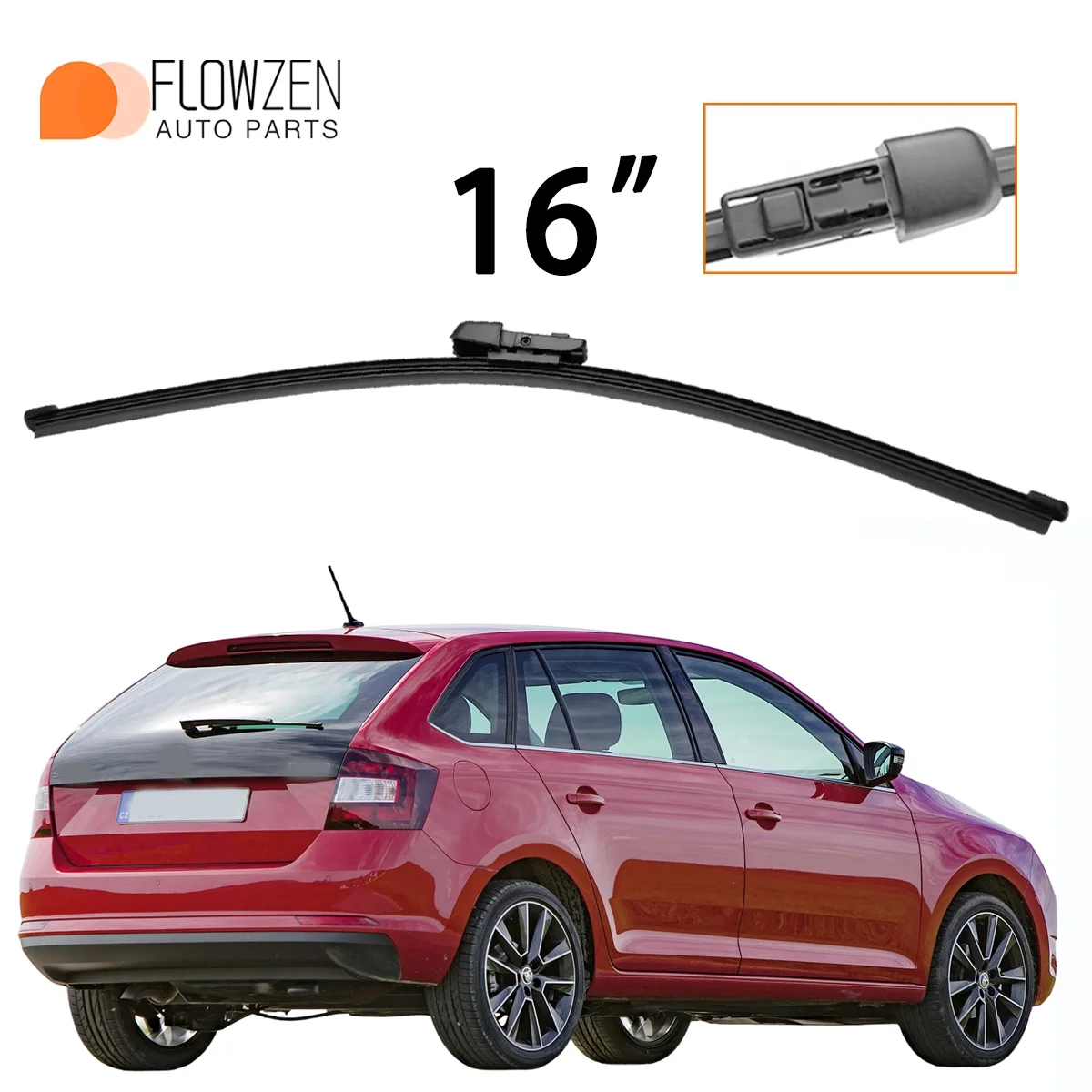 1PC 16" Rear Windshield Washer Wiper Applicable For Skoda Rapid Hatchback Spaceback 2012-2023
1PC 16" Rear Windshield Washer Wiper Applicable For Skoda Rapid Hatchback Spaceback 2012-2023