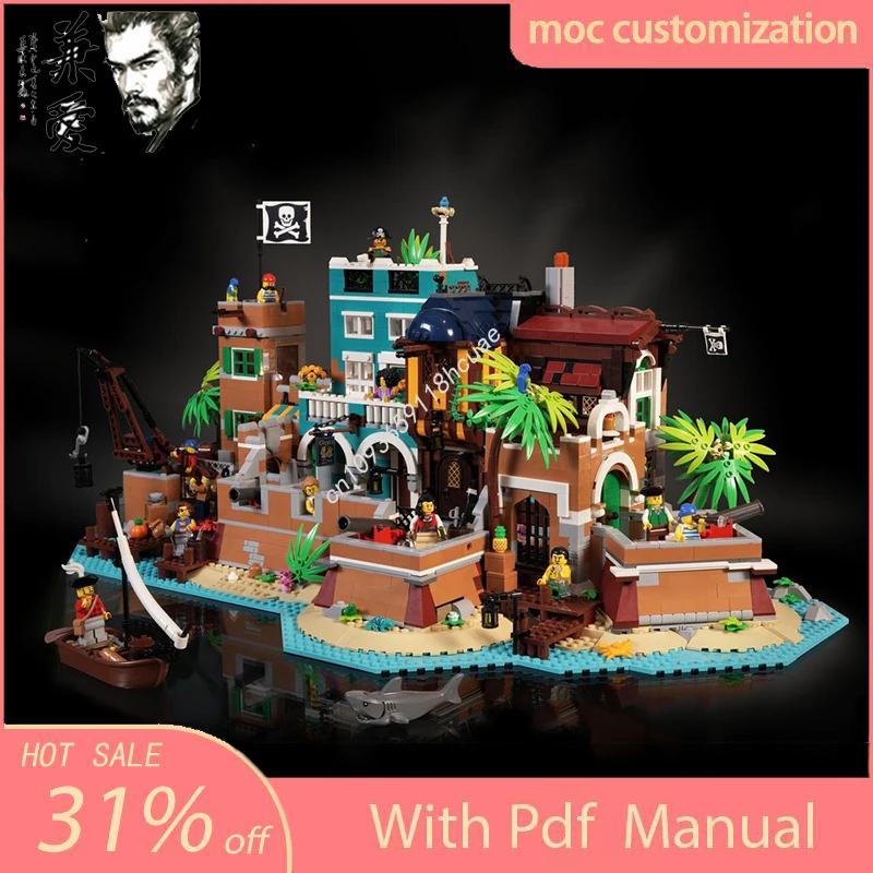 Moc Medieval The Pirate Port of Nassau Modular Caribbean Town Model Building Blocks DIY Creative Assembly Bricks Toys Kids Gifts
Moc Medieval The Pirate Port of Nassau Modular Caribbean Town Model Building Blocks DIY Creative Assembly Bricks Toys Kids Gifts