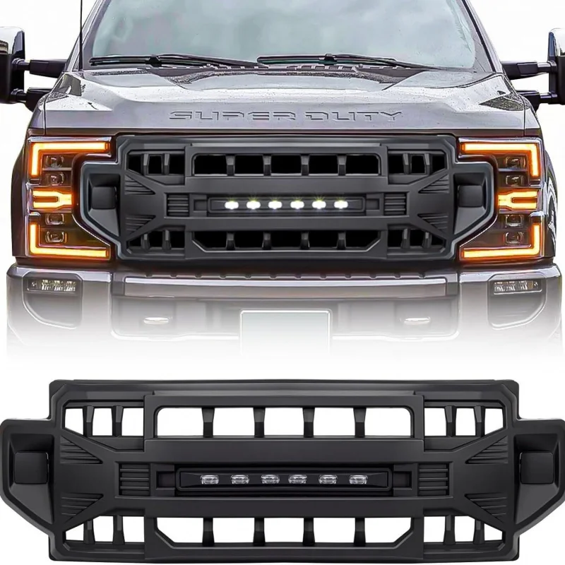 Suitable for 2020-2022 Ford F250F350F450 car front grille modification accessories with tomahawk headlights
Suitable for 2020-2022 Ford F250F350F450 car front grille modification accessories with tomahawk headlights