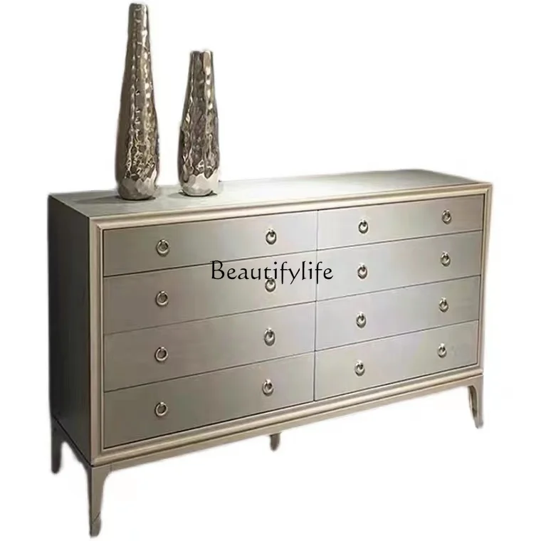 American light luxury post-modern simple solid wood eight-bucket cabinet bedroom European Italian storage
American light luxury post-modern simple solid wood eight-bucket cabinet bedroom European Italian storage