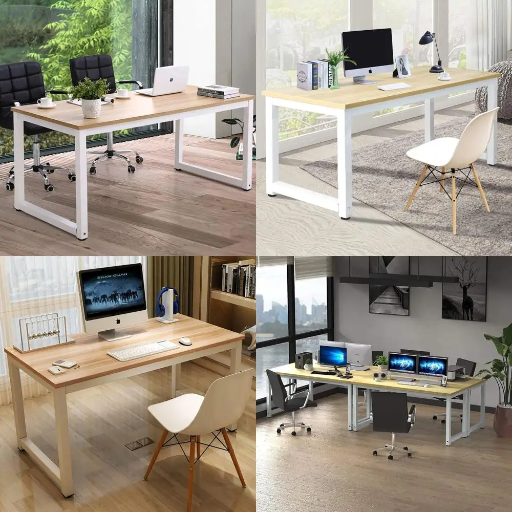 Large 63 Modern Computer Desk with Metal Frame for Home Office, Spacious Workstation for Study and Writing
Large 63 Modern Computer Desk with Metal Frame for Home Office, Spacious Workstation for Study and Writing