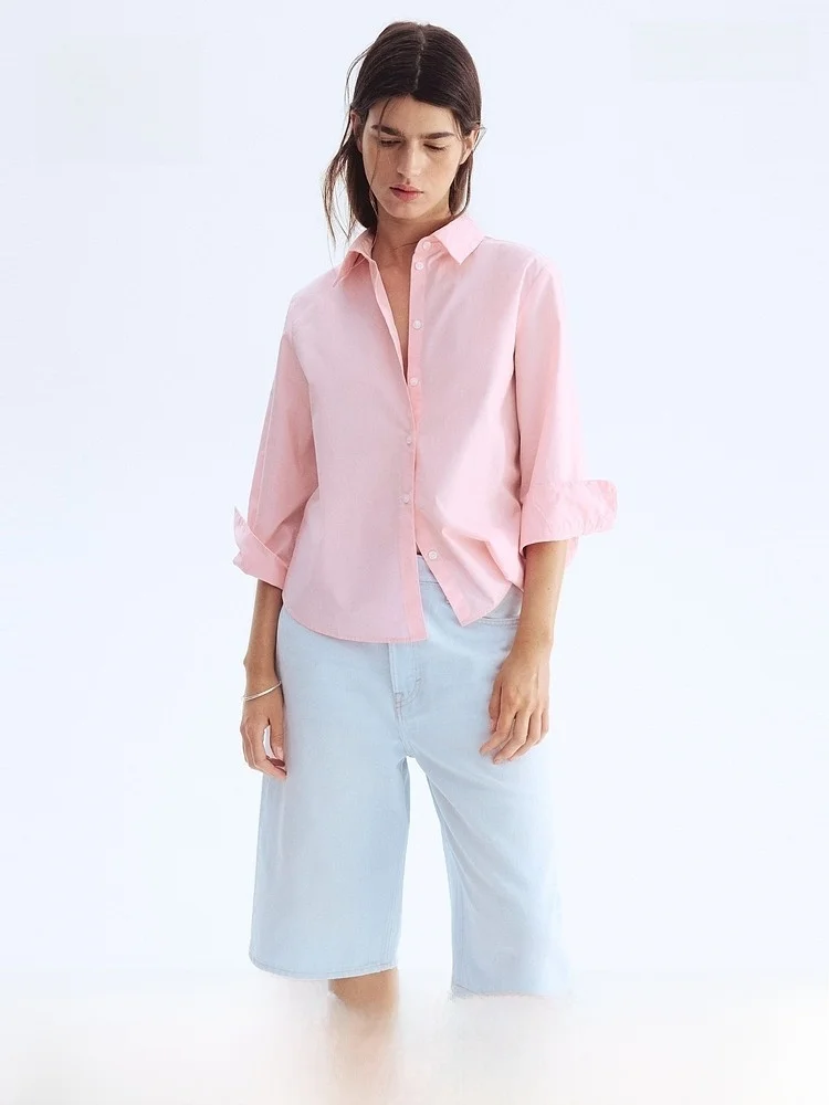 H&M Женские хлопковые ручки Spring Commute Sle Обычная длина све Семь полосок Узор Прямой крой Простой дизайн
H&M Женские хлопковые ручки Spring Commute Sle Обычная длина све Семь полосок Узор Прямой крой Простой дизайн