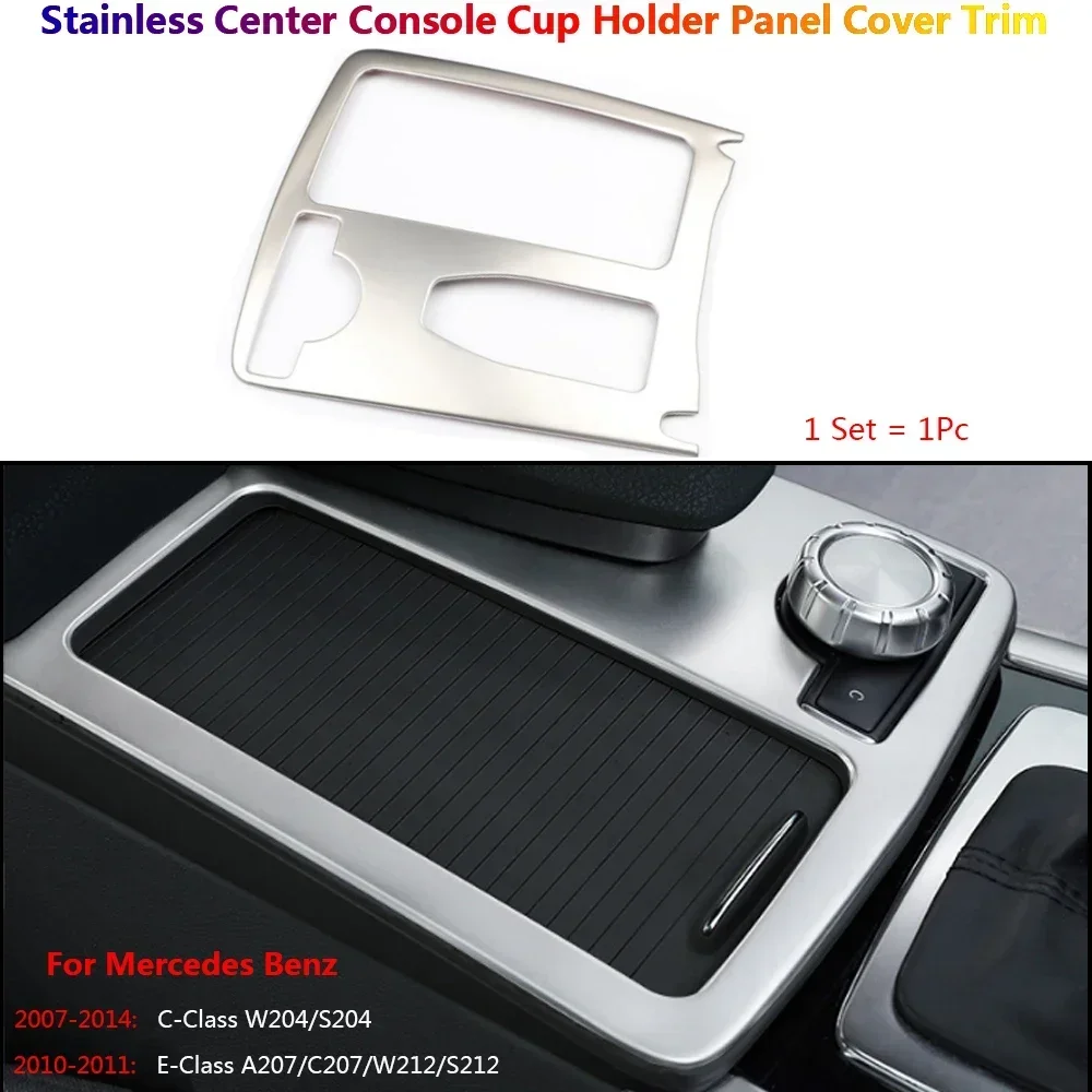 Stainless Steel Car Center Console Cup Holder Pannel Frame Cover Trim For Mercedes Benz C W204 W212 Auto Para Interior Stickers
Stainless Steel Car Center Console Cup Holder Pannel Frame Cover Trim For Mercedes Benz C W204 W212 Auto Para Interior Stickers
