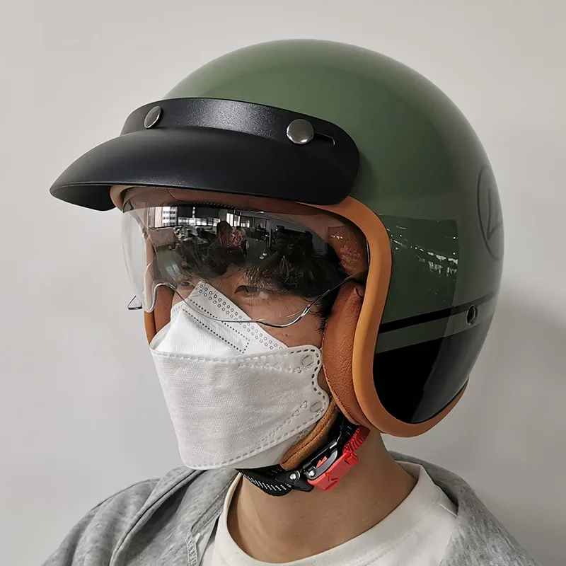 Helmet Motorcycle Cycling Helmet Scooter Capacete De Moto Open Face Built-in Lens Casco Moto cafe racer Helmet
Helmet Motorcycle Cycling Helmet Scooter Capacete De Moto Open Face Built-in Lens Casco Moto cafe racer Helmet