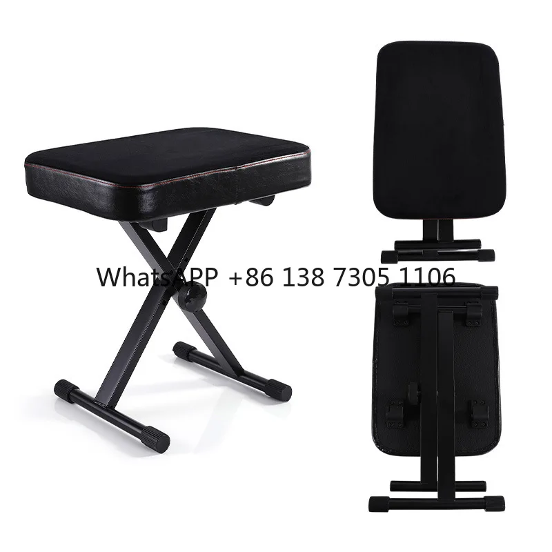 Foldable four-gear adjustable electronic piano stool can lift and lower advanced black guzheng stool
Foldable four-gear adjustable electronic piano stool can lift and lower advanced black guzheng stool