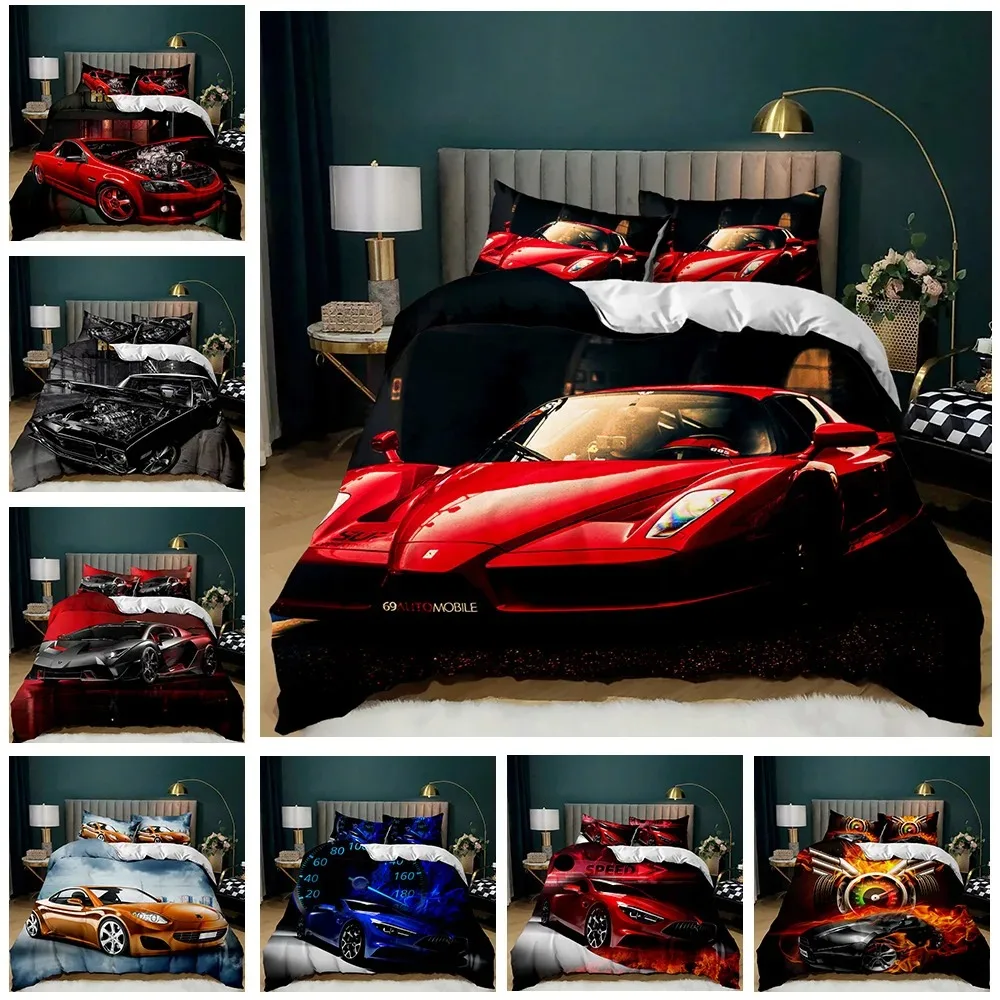 Race Car Bedding Set Twin Size Burning Red Flame Duvet Cover Set 3D Sports Car Duvet Cover 3Pcs Bedclothes King Duvet Cover
Race Car Bedding Set Twin Size Burning Red Flame Duvet Cover Set 3D Sports Car Duvet Cover 3Pcs Bedclothes King Duvet Cover