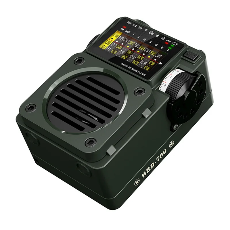 ELECT-HRD-700 Полнодиапазонное MW/FM/SW/WB радио Портативный мультимедийный музыкальный плеер Поддержка Bluetooth TF-карты Приемник Вход сигнала
ELECT-HRD-700 Полнодиапазонное MW/FM/SW/WB радио Портативный мультимедийный музыкальный плеер Поддержка Bluetooth TF-карты Приемник Вход сигнала