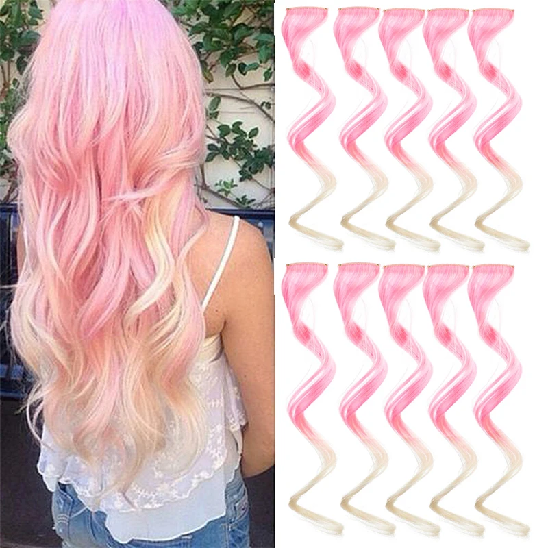 10 PCS Colored Hair Extensions Clip in Curly Wavy Colorful Extension for Kids Girls Party Highlights Synthetic Clip in Hairpiece
10 PCS Colored Hair Extensions Clip in Curly Wavy Colorful Extension for Kids Girls Party Highlights Synthetic Clip in Hairpiece